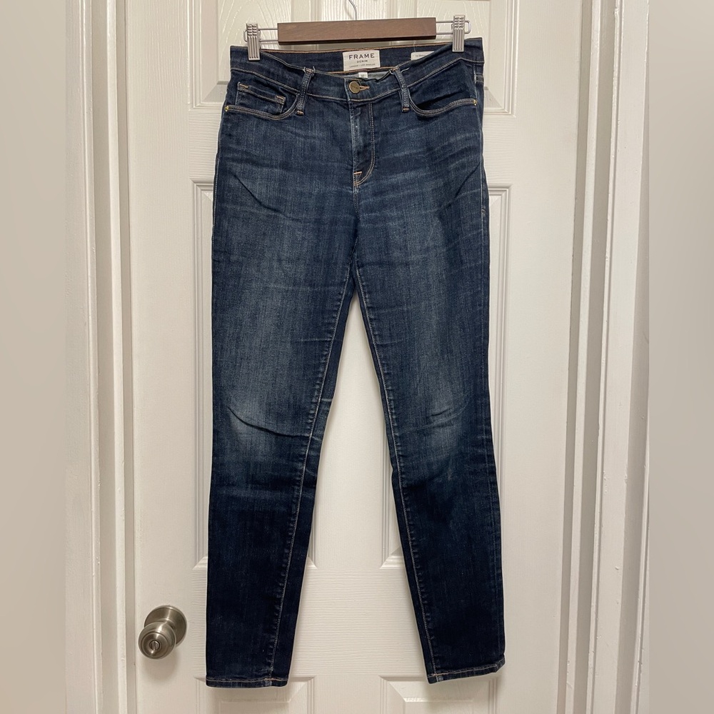 Frame Denim Dark Blue Skinny Jeans